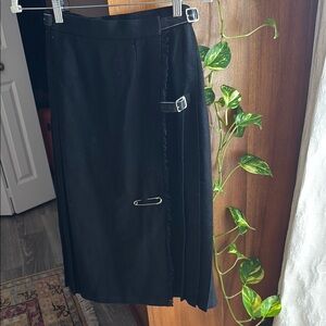 Elegant Black Women's wrap Skirt